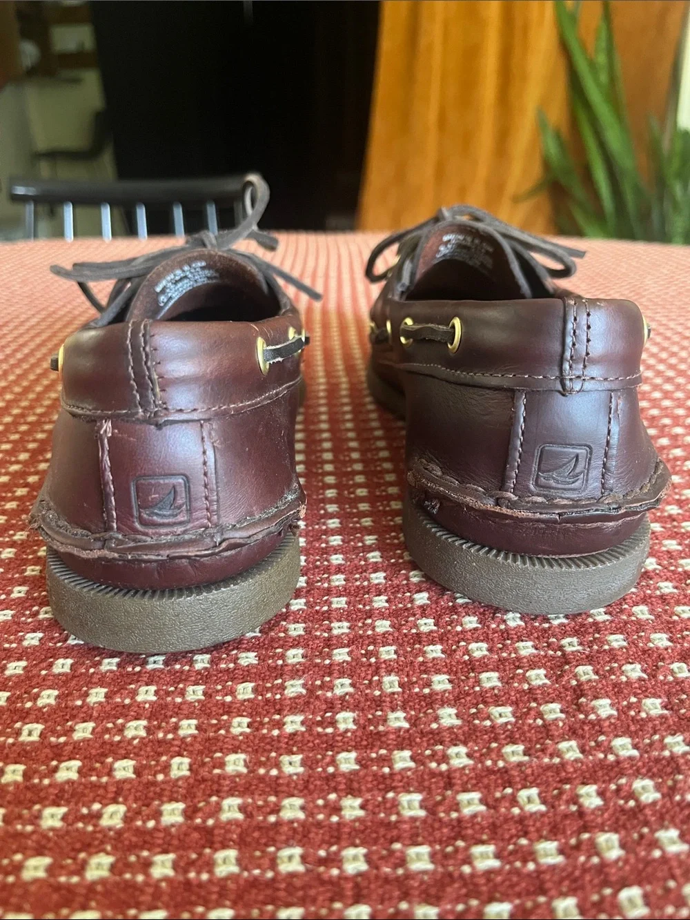 Men’s Sperry Topsider Brown Leather Boat Shoes
